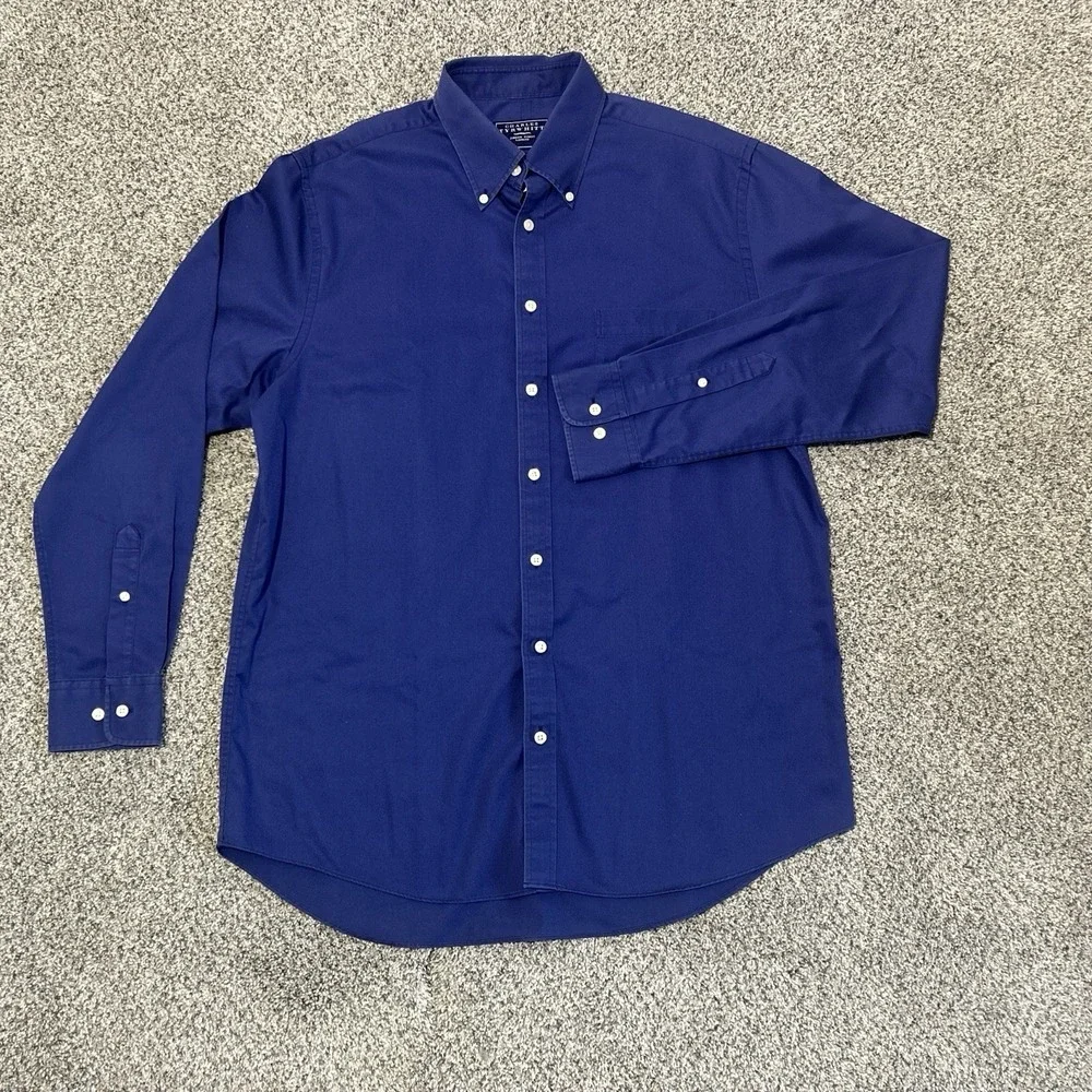 Charles Tyrwhitt Dress Shirt Mens Large Purple‎ Classic Fit Business